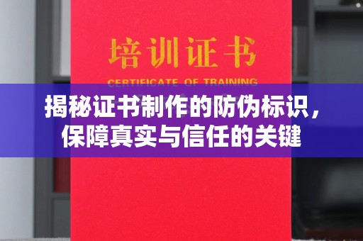 临武揭秘证书制作的防伪标识，保障真实与信任的关键